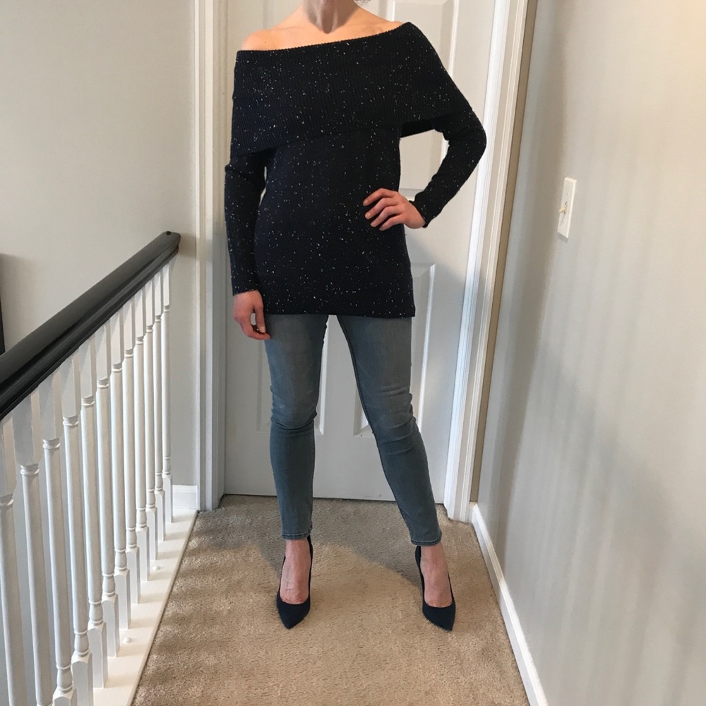 Off the shoulder sweater